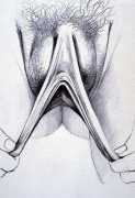 Magnificent long inner lips vulva