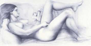 Masturbating nude, 1973